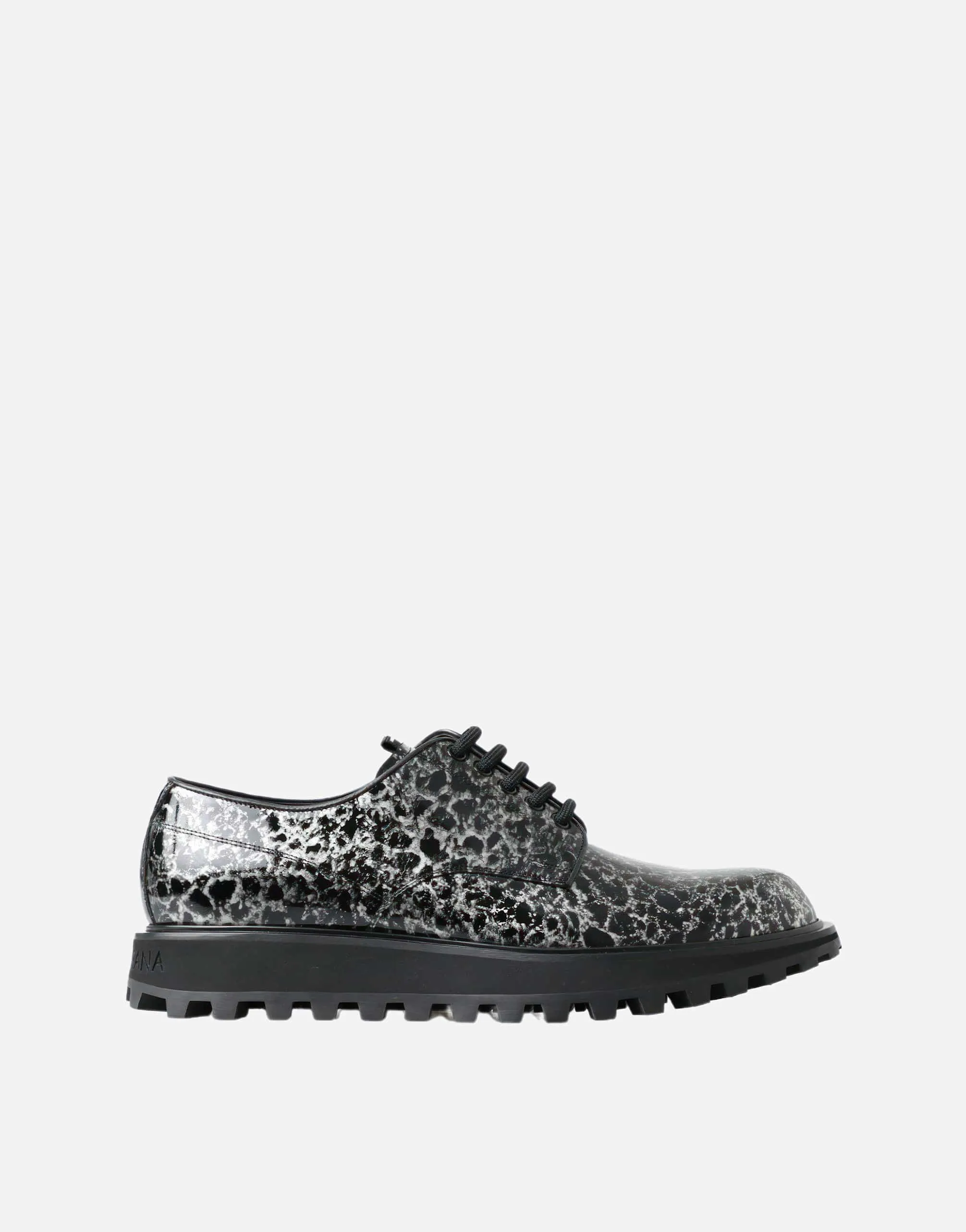 All-Over Print Derby Shoes