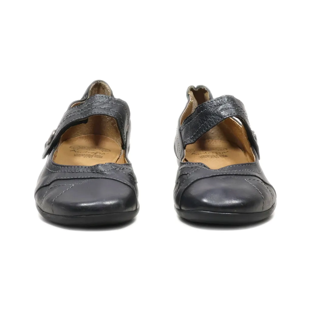 Andrefia Ballerinas Leather Black Colour For Women