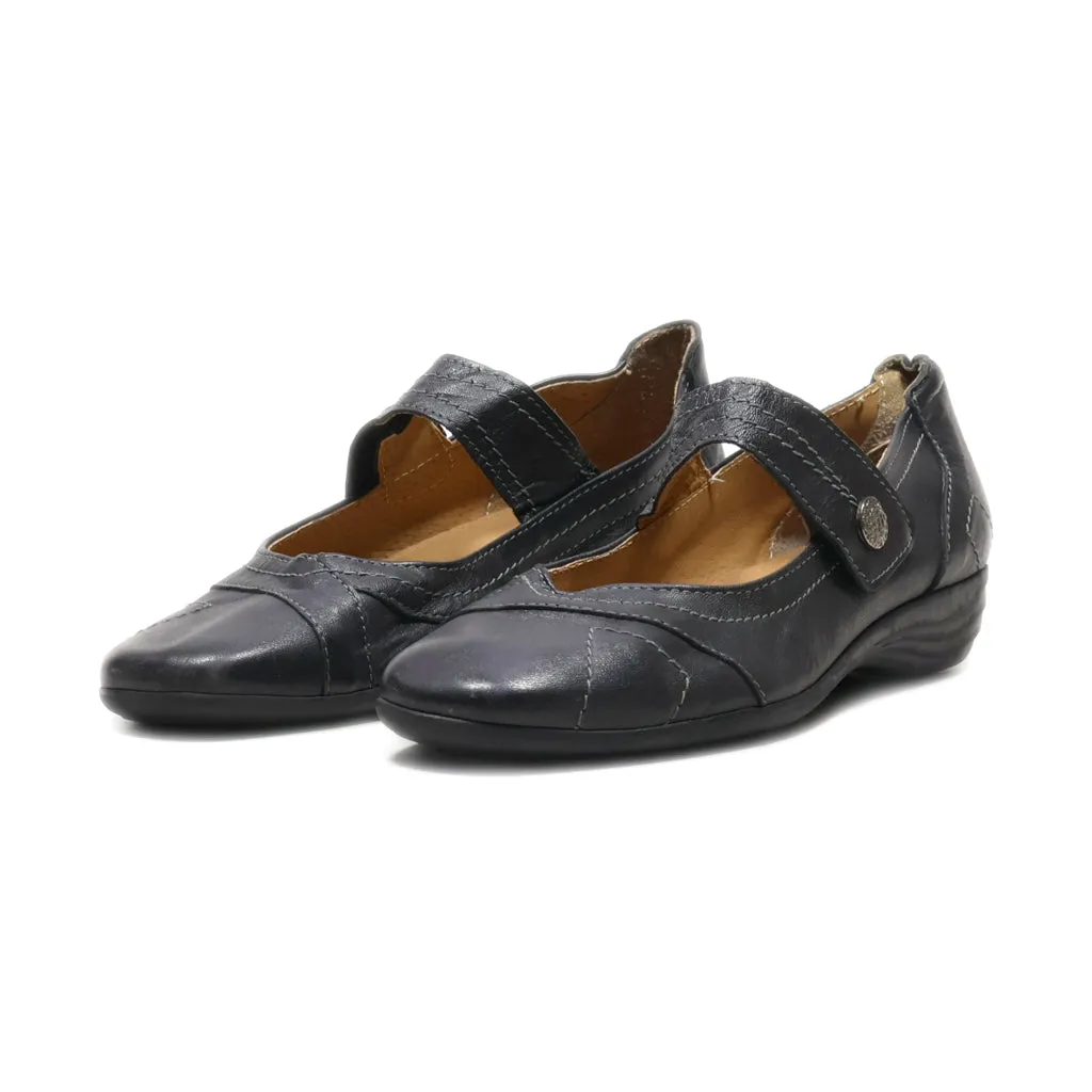 Andrefia Ballerinas Leather Black Colour For Women