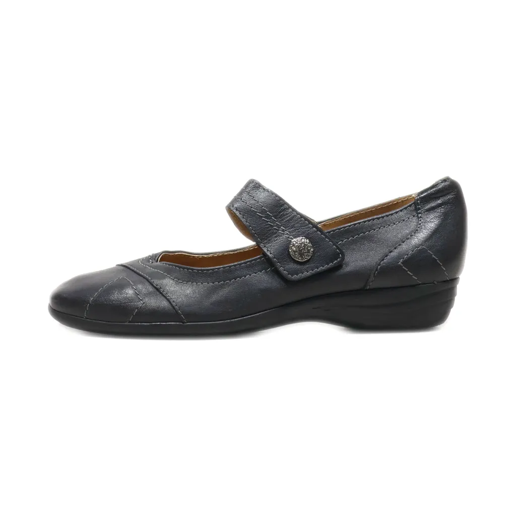 Andrefia Ballerinas Leather Black Colour For Women