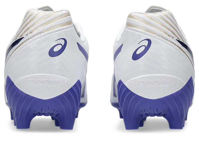 ASICS WOMEN'S LETHAL FLASH IT 3 WHITE/VIOLET FOOTBALL SHOES