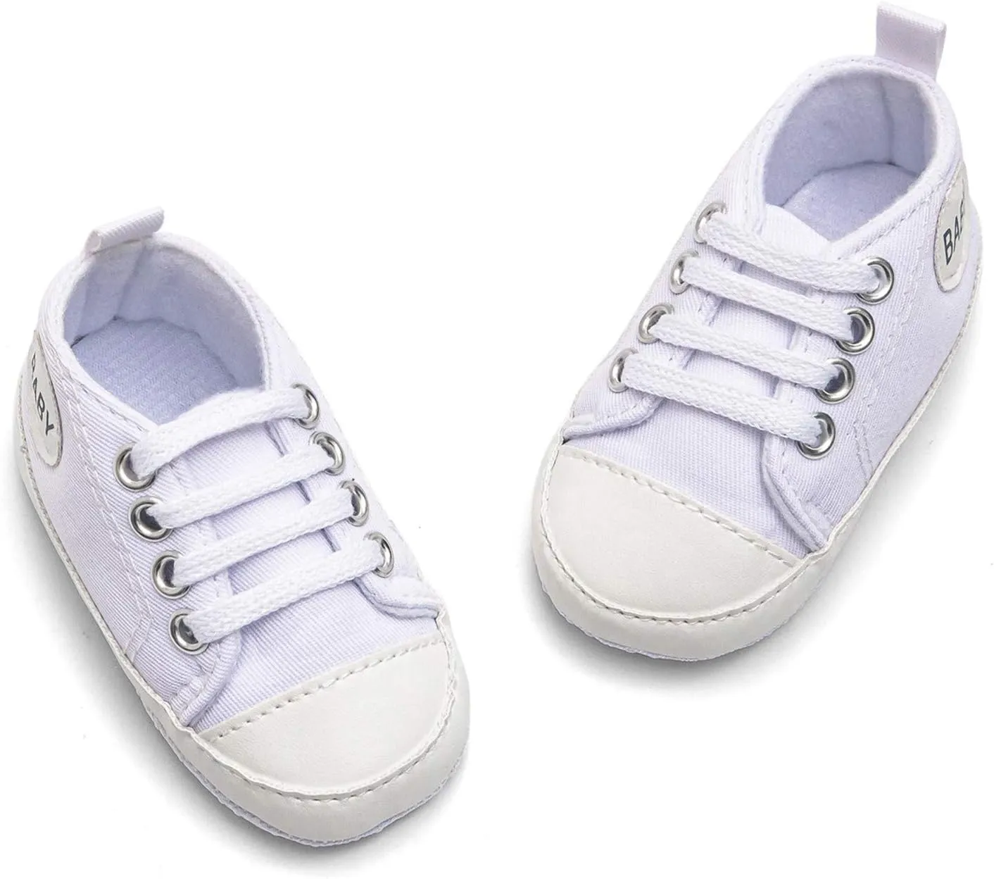 Baby Boys Girls Lace-Up Flat Sneaker Toddler Soft Breathable Cozy Non Slip Sport Shoes First Walking Fashion Shoes