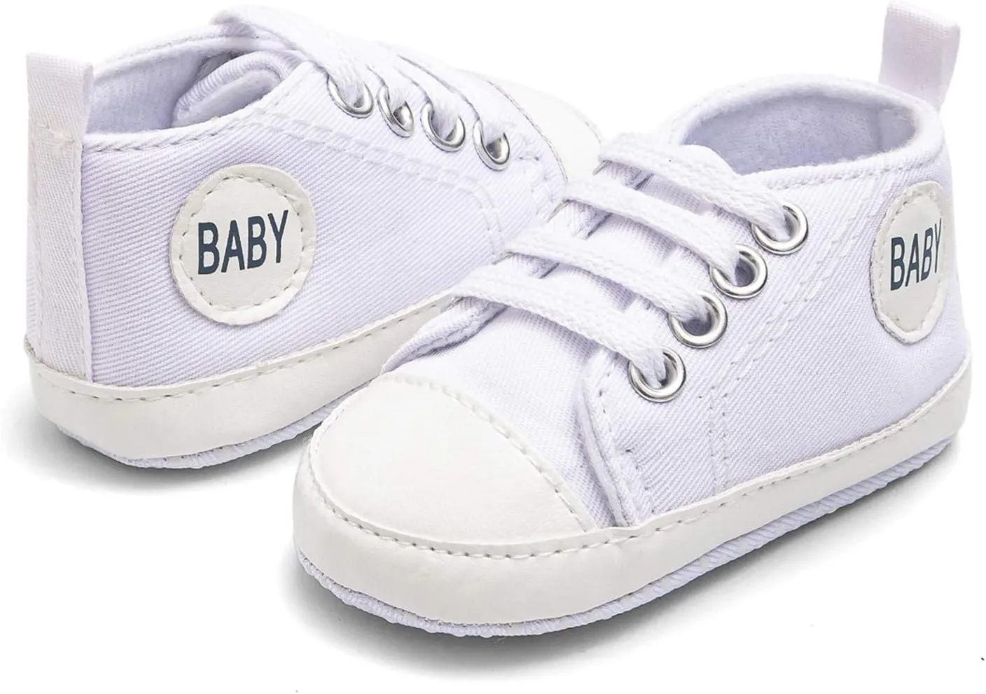 Baby Boys Girls Lace-Up Flat Sneaker Toddler Soft Breathable Cozy Non Slip Sport Shoes First Walking Fashion Shoes