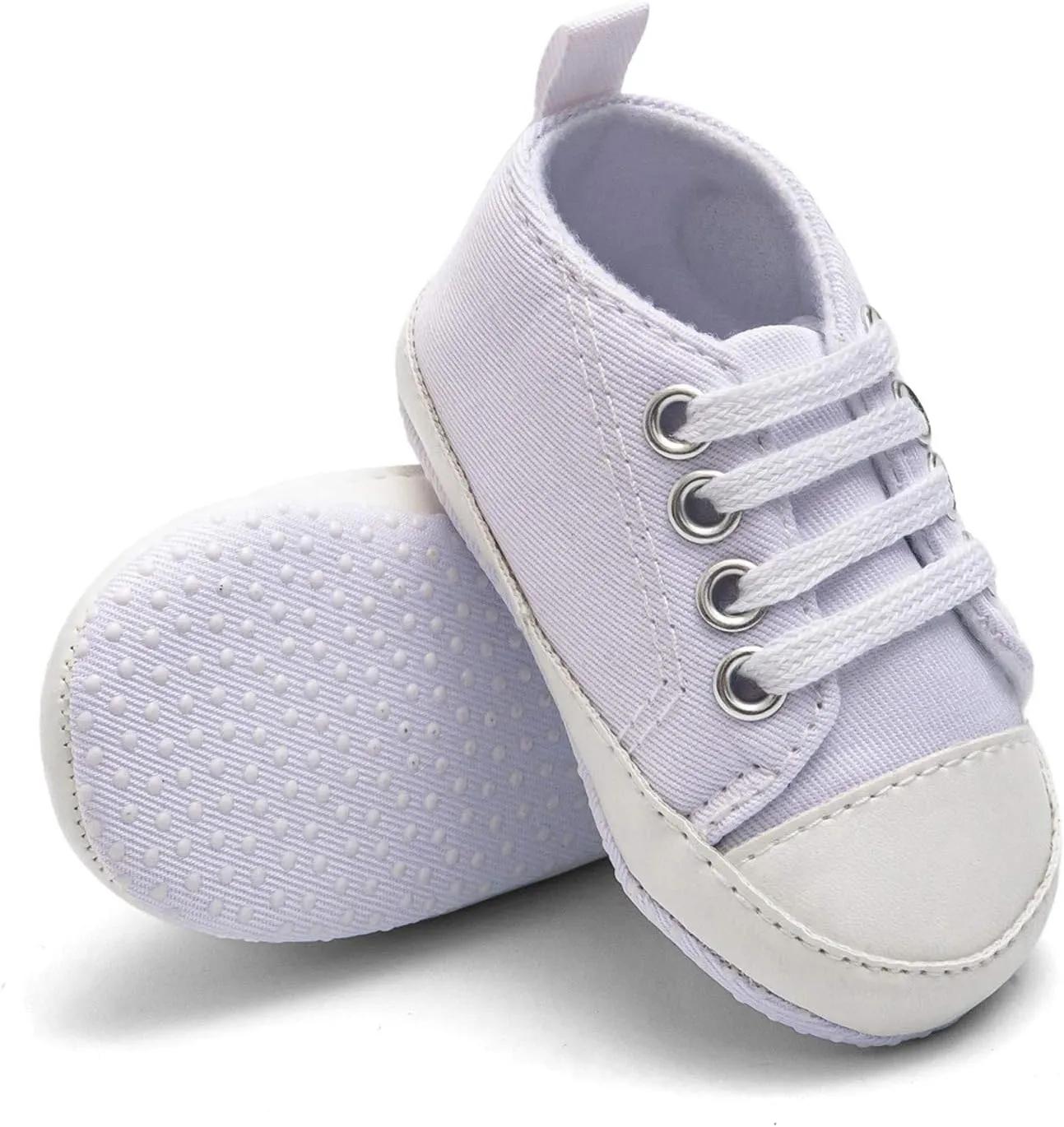 Baby Boys Girls Lace-Up Flat Sneaker Toddler Soft Breathable Cozy Non Slip Sport Shoes First Walking Fashion Shoes