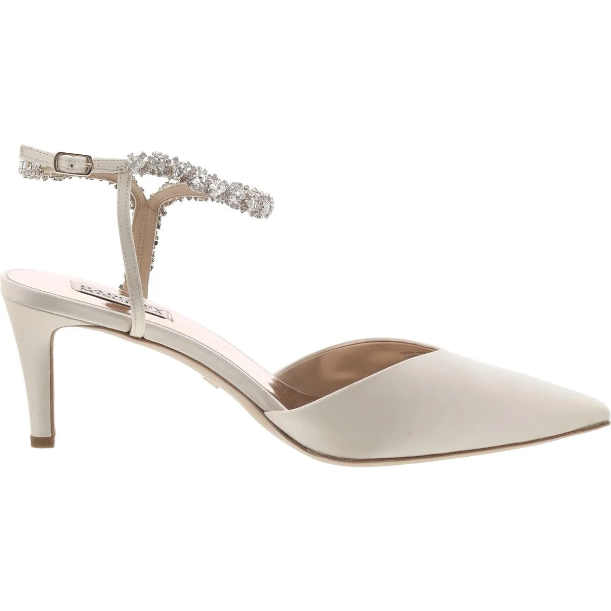 Badgley Mischka Womens Galaxy Satin Slingback Heels