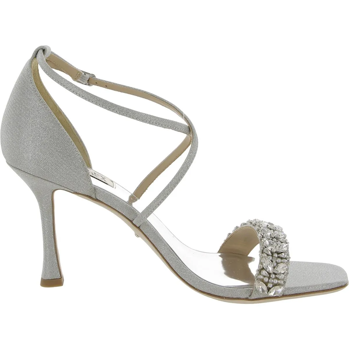 Badgley Mischka Womens Nala  Embellished Strappy Heels