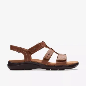 Clarks Women's Kitly Step Sandals- Tan