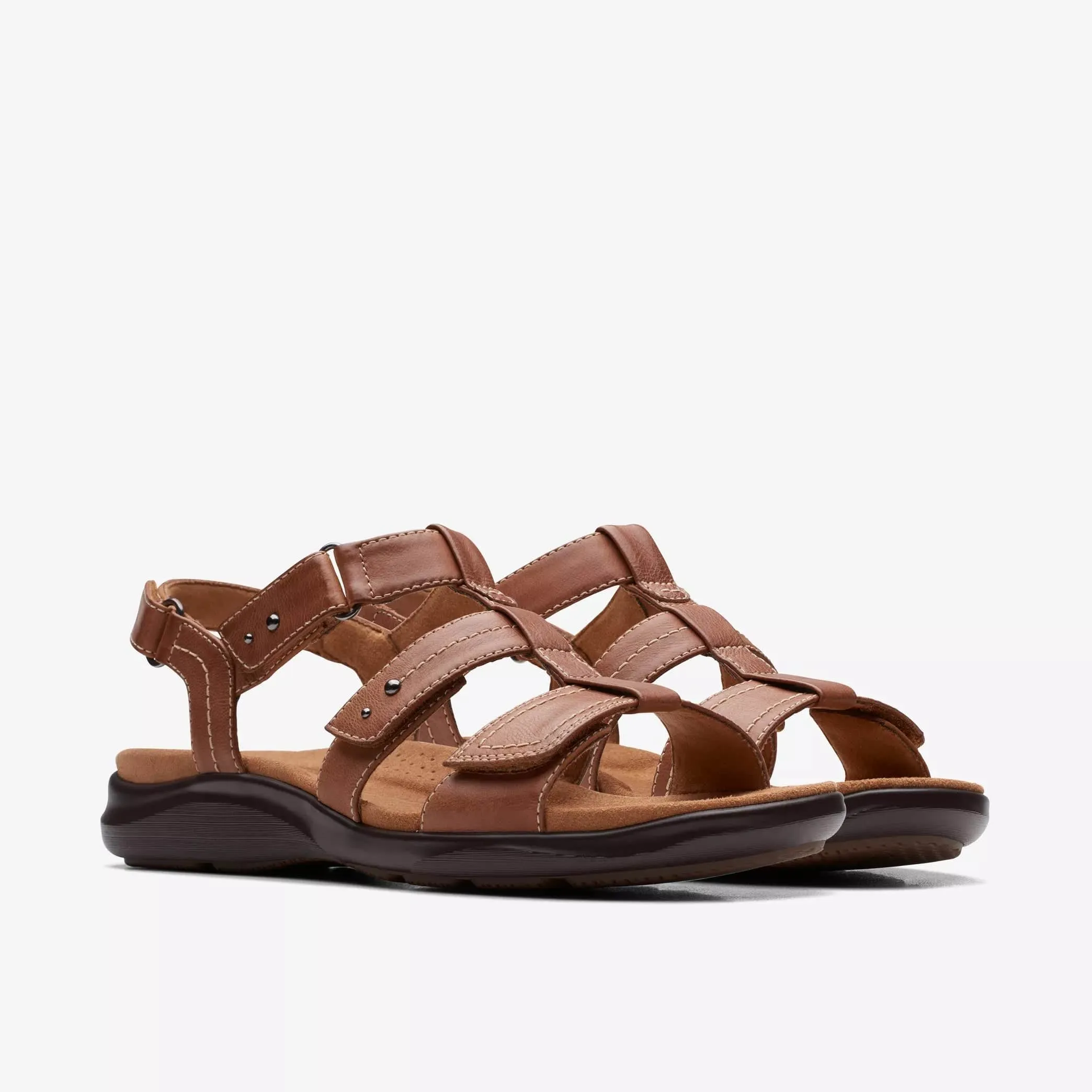 Clarks Women's Kitly Step Sandals- Tan