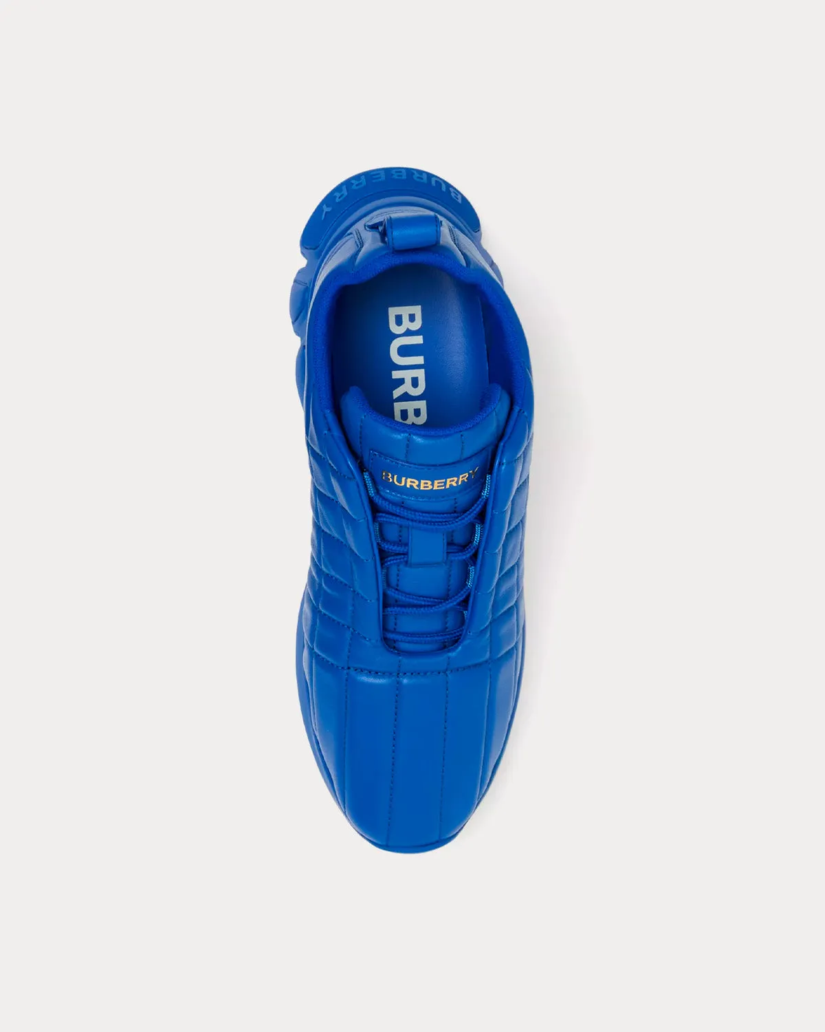 Classic Quilted Leather Deep Marine Blue Low Top Sneakers