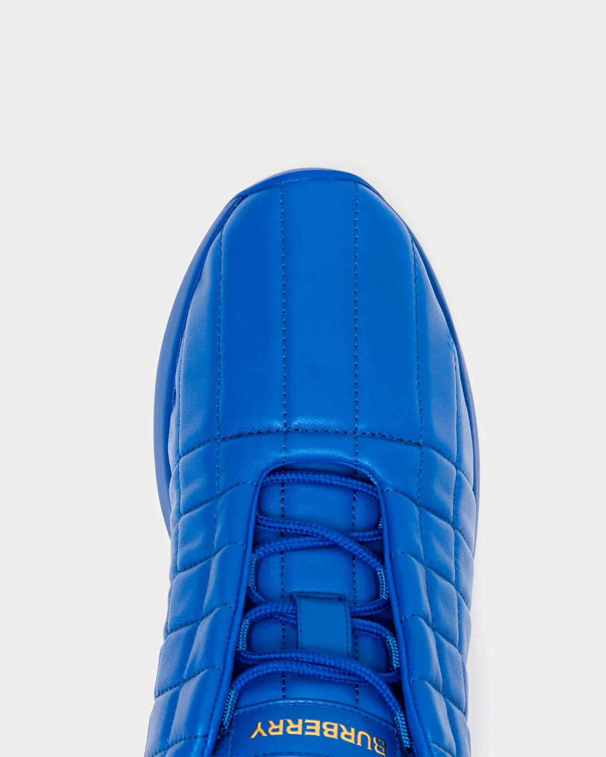 Classic Quilted Leather Deep Marine Blue Low Top Sneakers
