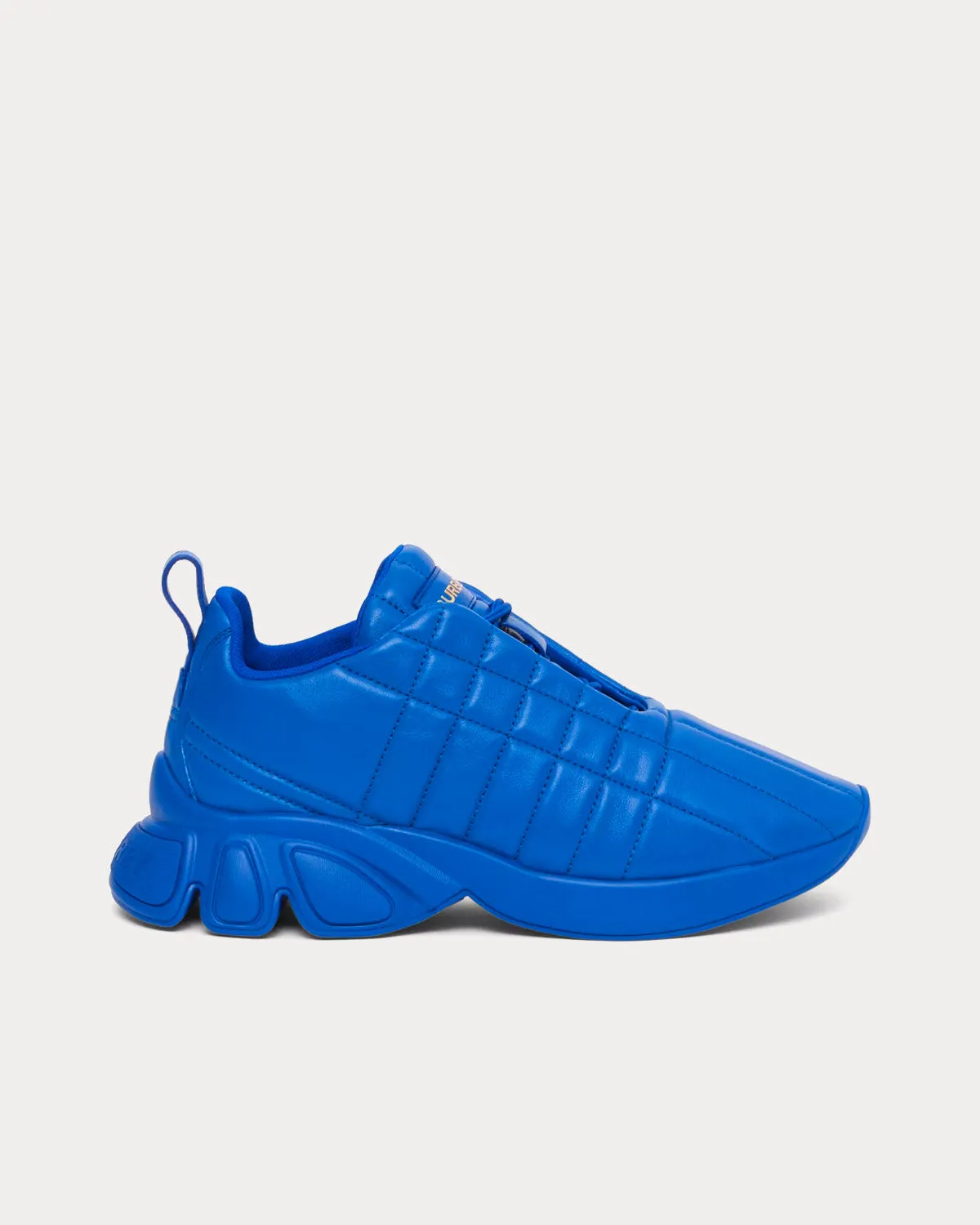 Classic Quilted Leather Deep Marine Blue Low Top Sneakers