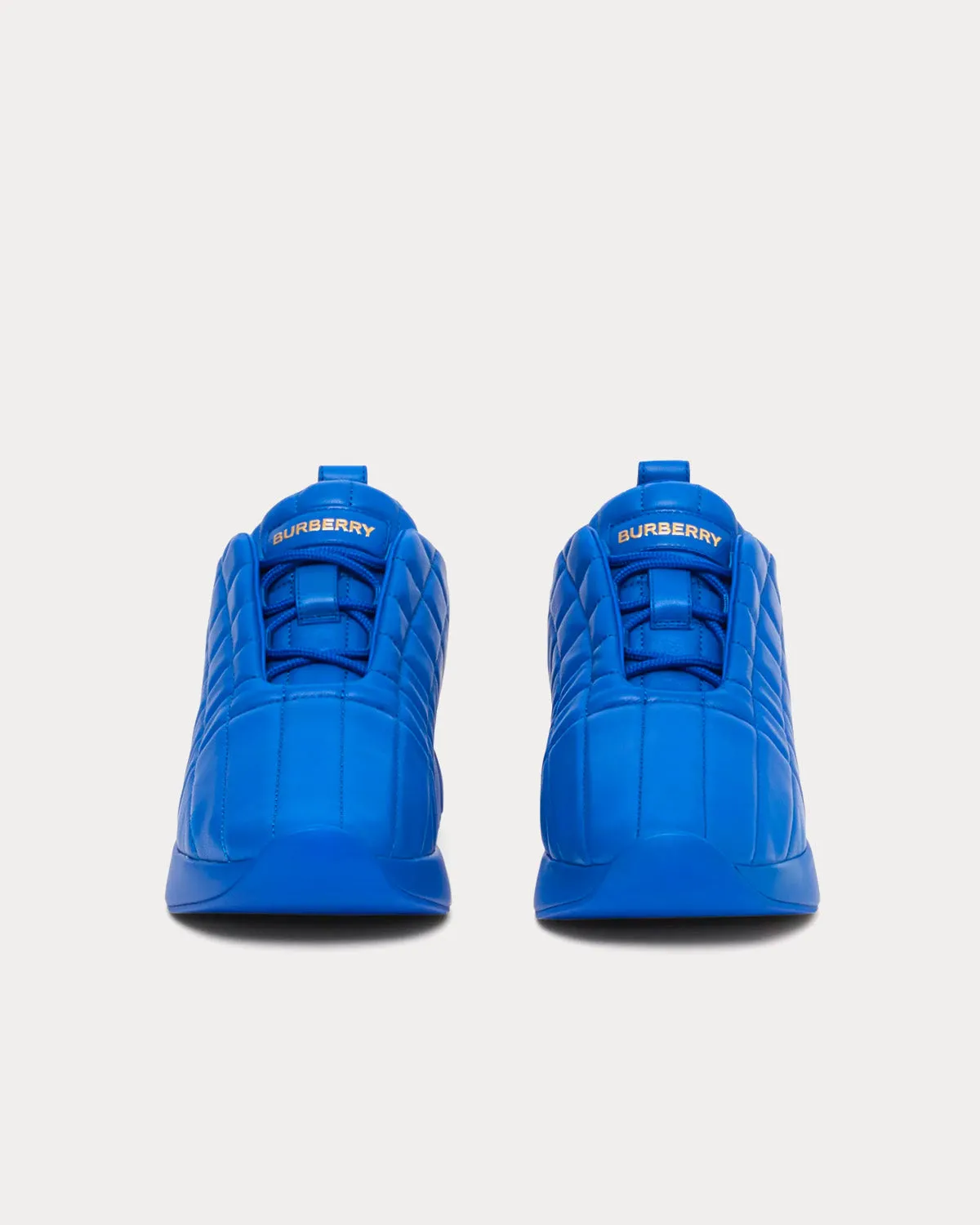 Classic Quilted Leather Deep Marine Blue Low Top Sneakers