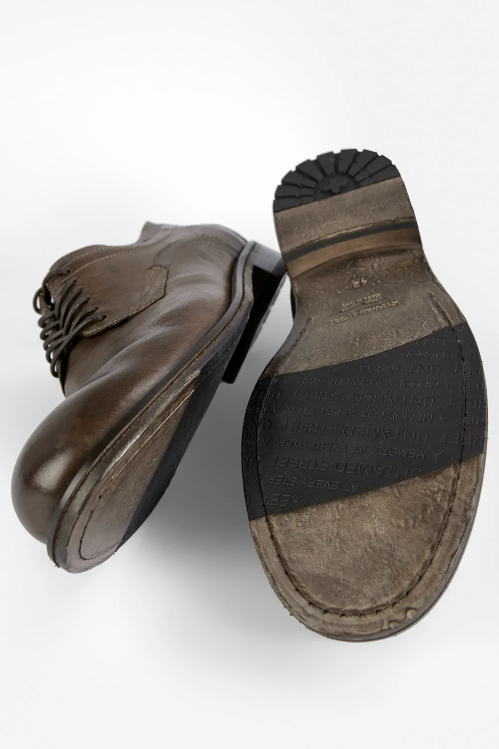 CURZON husk-brown derby shoes.