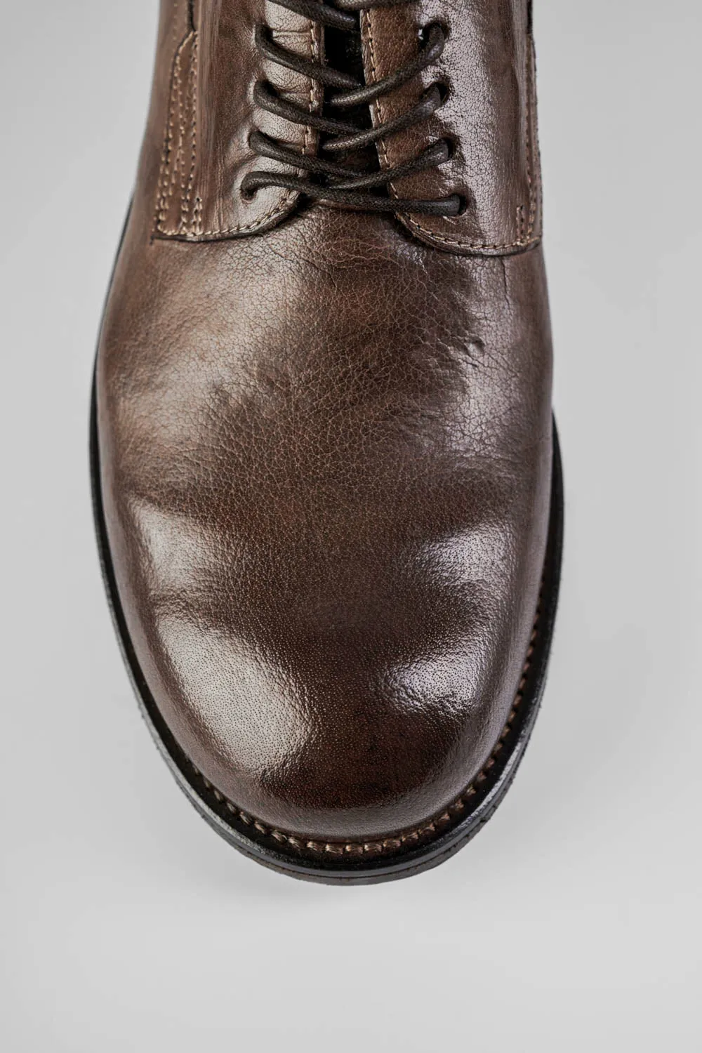 CURZON husk-brown derby shoes.