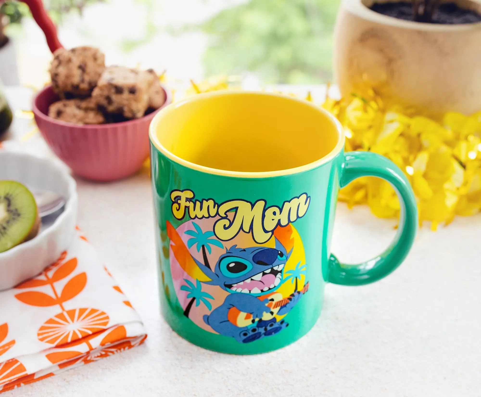 Disney Lilo & Stitch "Fun Mom" Ceramic Mug | Holds 20 Ounces