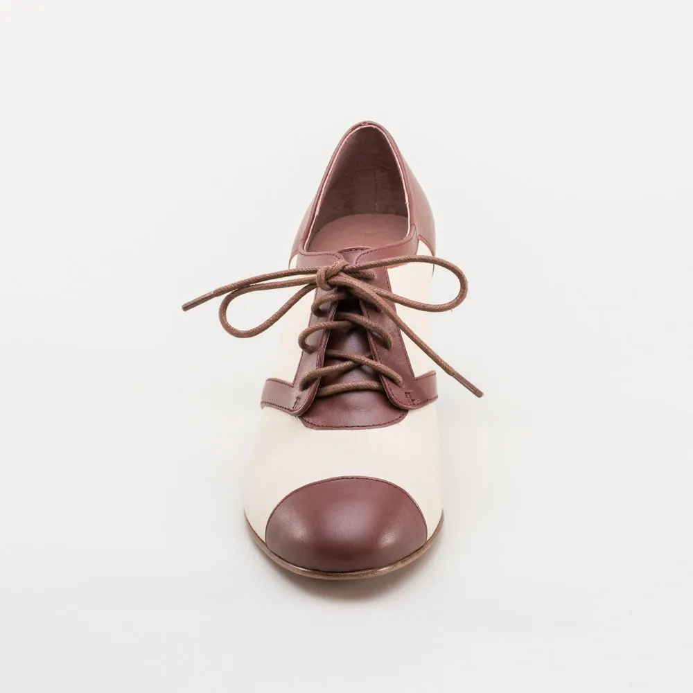 Evelyn Women's Retro Oxfords (Tan/Brown)