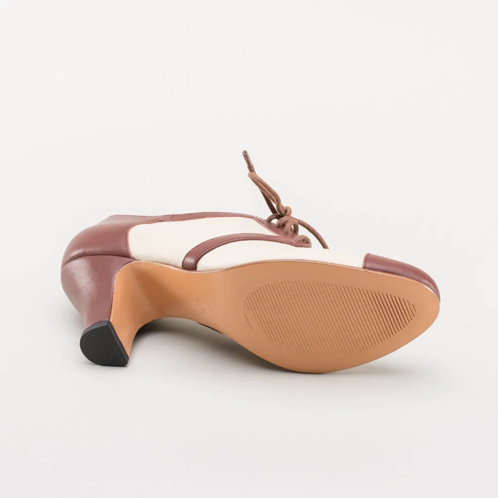 Evelyn Women's Retro Oxfords (Tan/Brown)