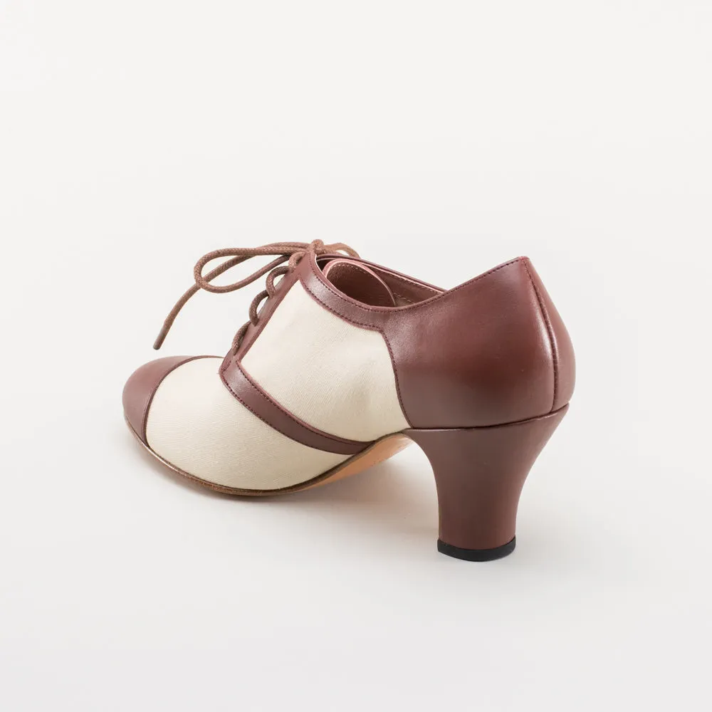 Evelyn Women's Retro Oxfords (Tan/Brown)