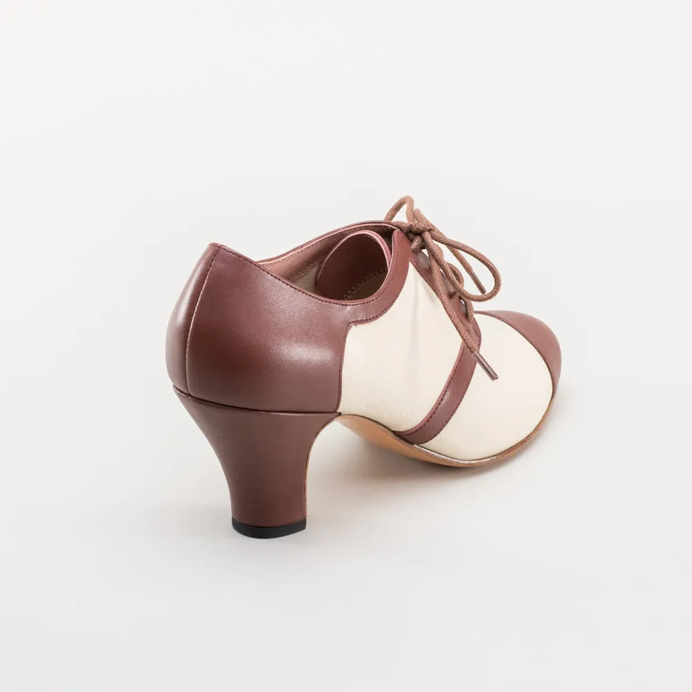 Evelyn Women's Retro Oxfords (Tan/Brown)