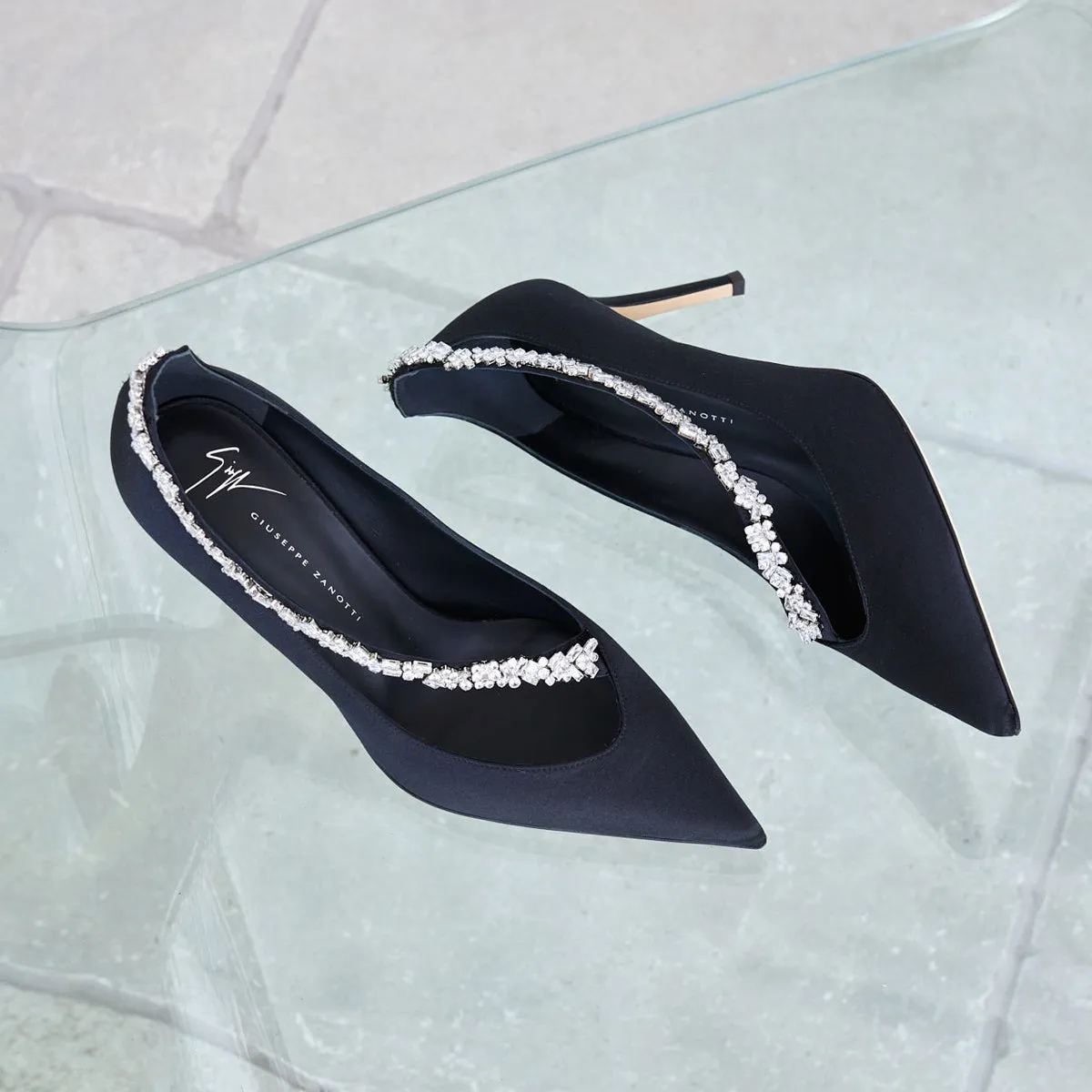 Filipa 90 Crystal Embellished Pump