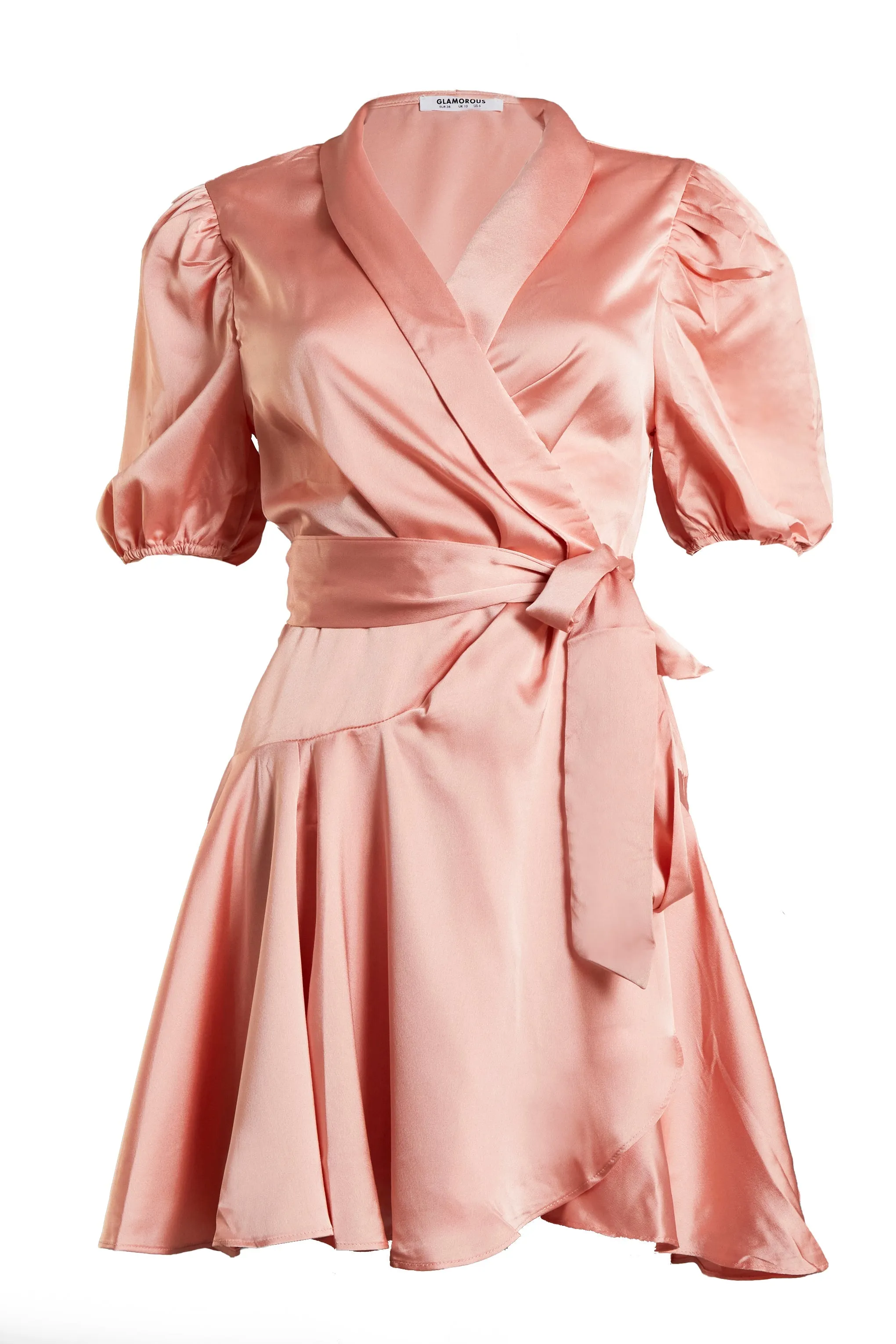 Glamorous Ruffle Wrap Mini Dress
