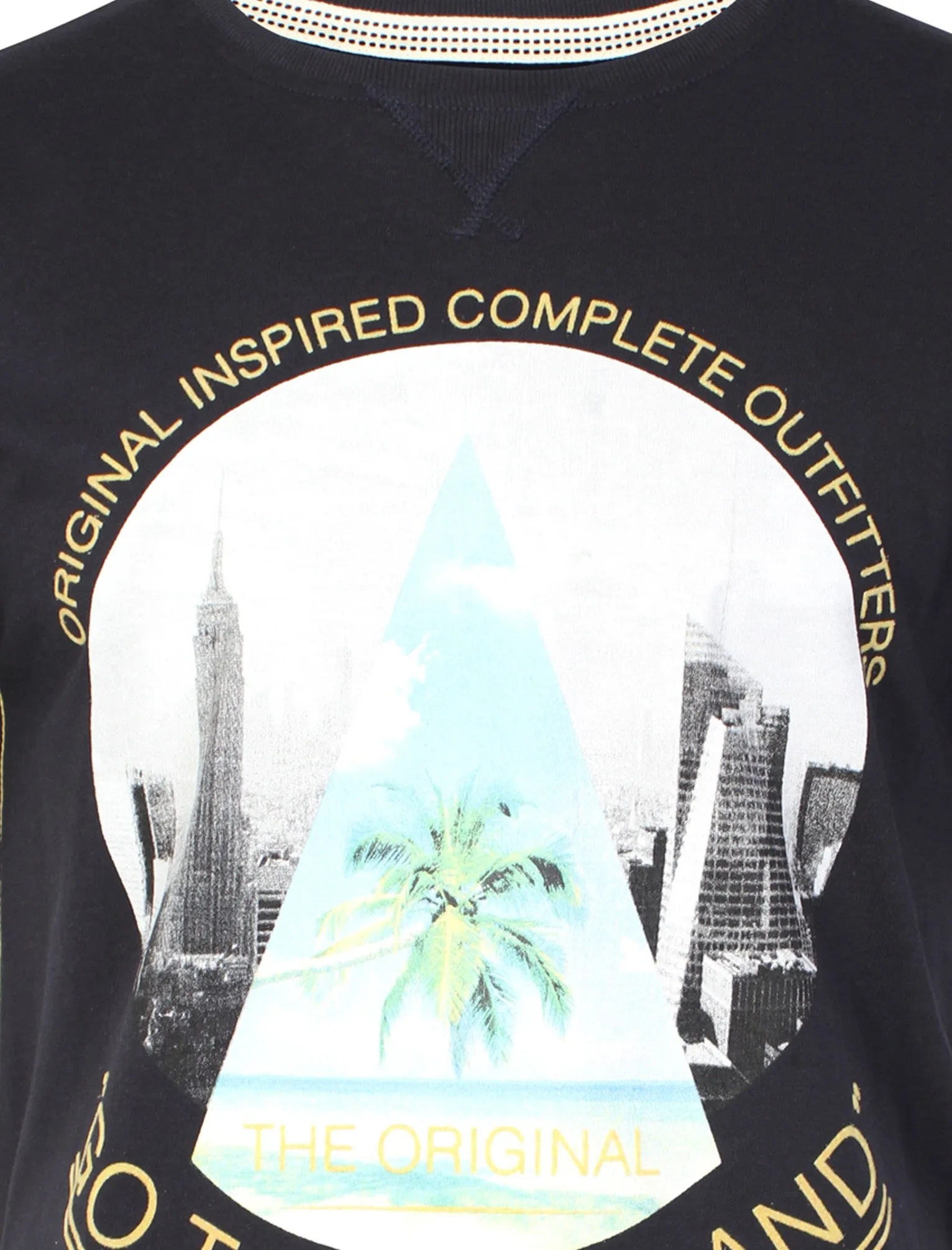 Halycon Motif T-Shirt in Dark Navy - Tokyo Laundry