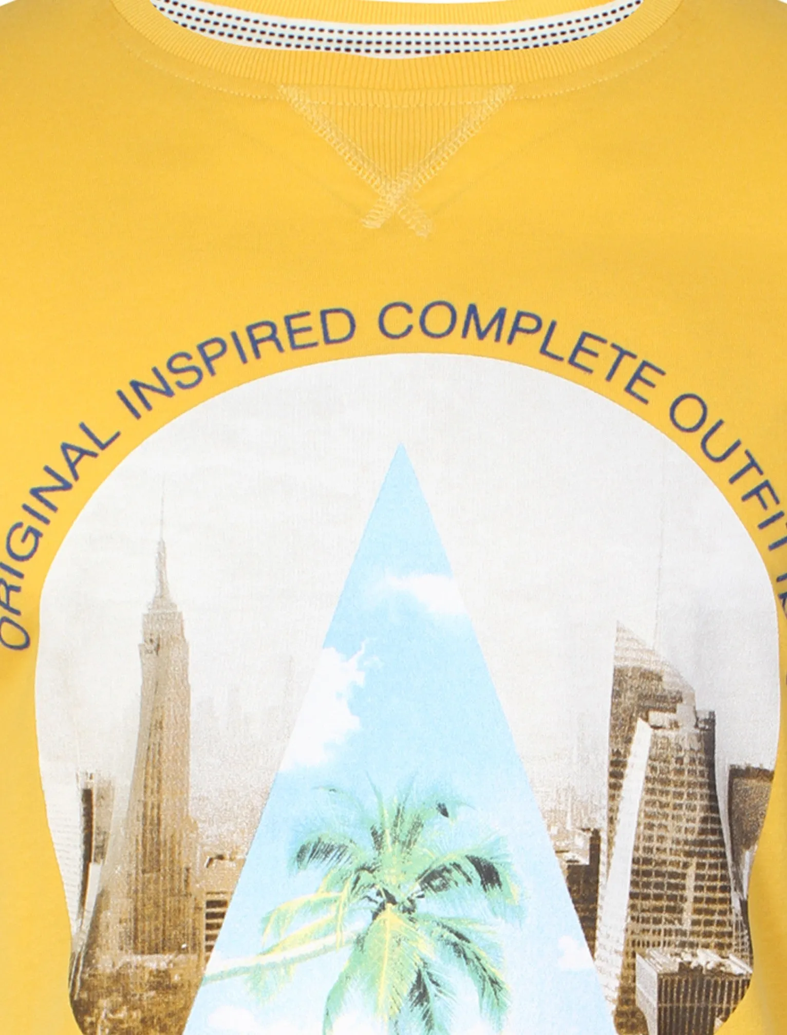 Halycon Motif T-Shirt in Yellow Iris - Tokyo Laundry