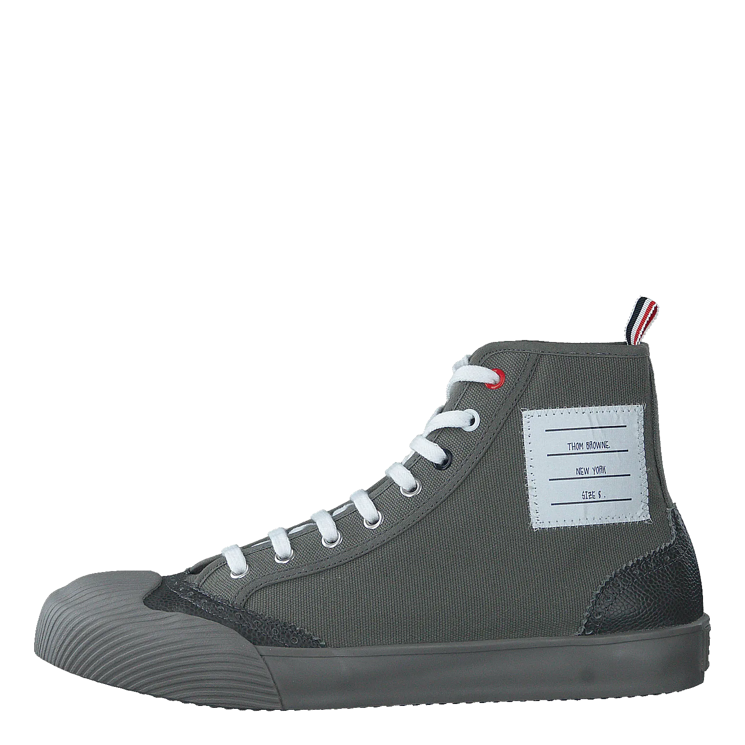 Hi-top Brogued Trainer Gray