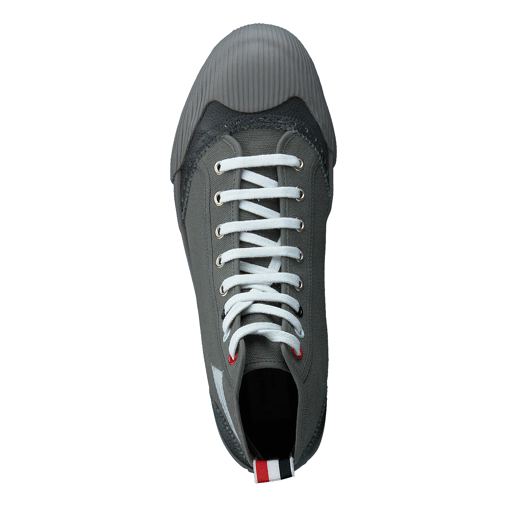 Hi-top Brogued Trainer Gray
