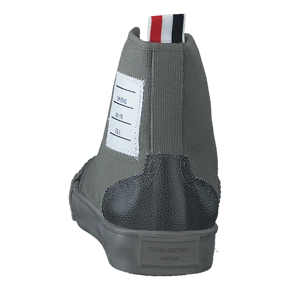 Hi-top Brogued Trainer Gray