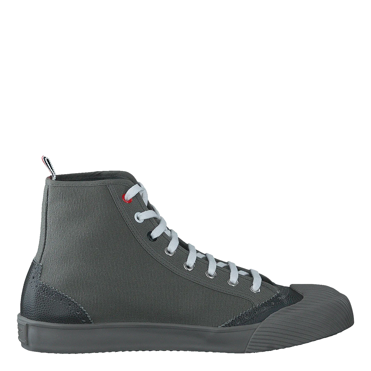 Hi-top Brogued Trainer Gray