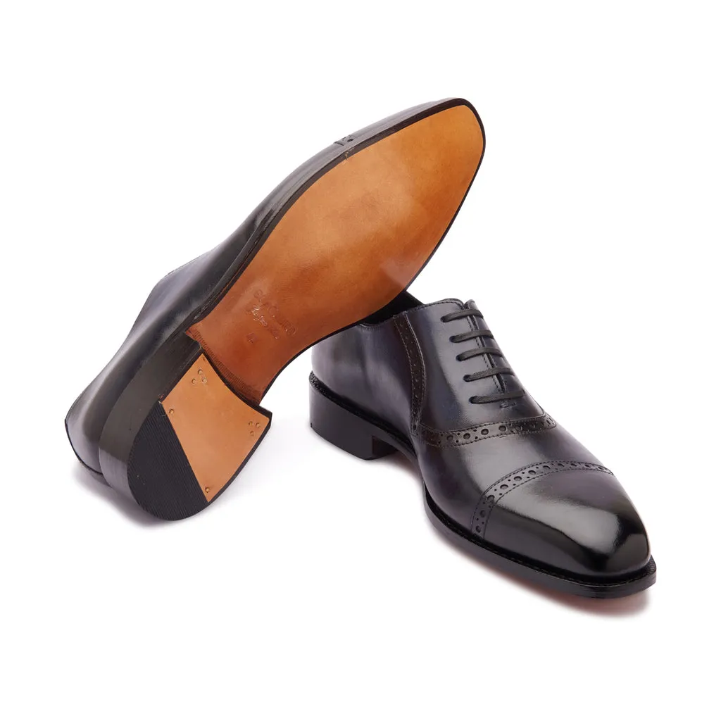 Horacio, Cap-toe Adelaide Oxford - Navy | Hand Welted Contemporary Classics