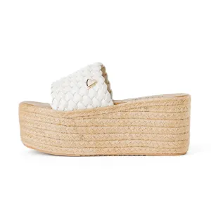 Jane Espadrilles Sandals - White [ NO RETURN NO EXCHANGE ]