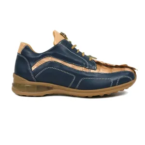 Mauri Flex M799 Men's Shoes Exotic Hornback / Nappa Leather Derby Sneakers (MA5643)