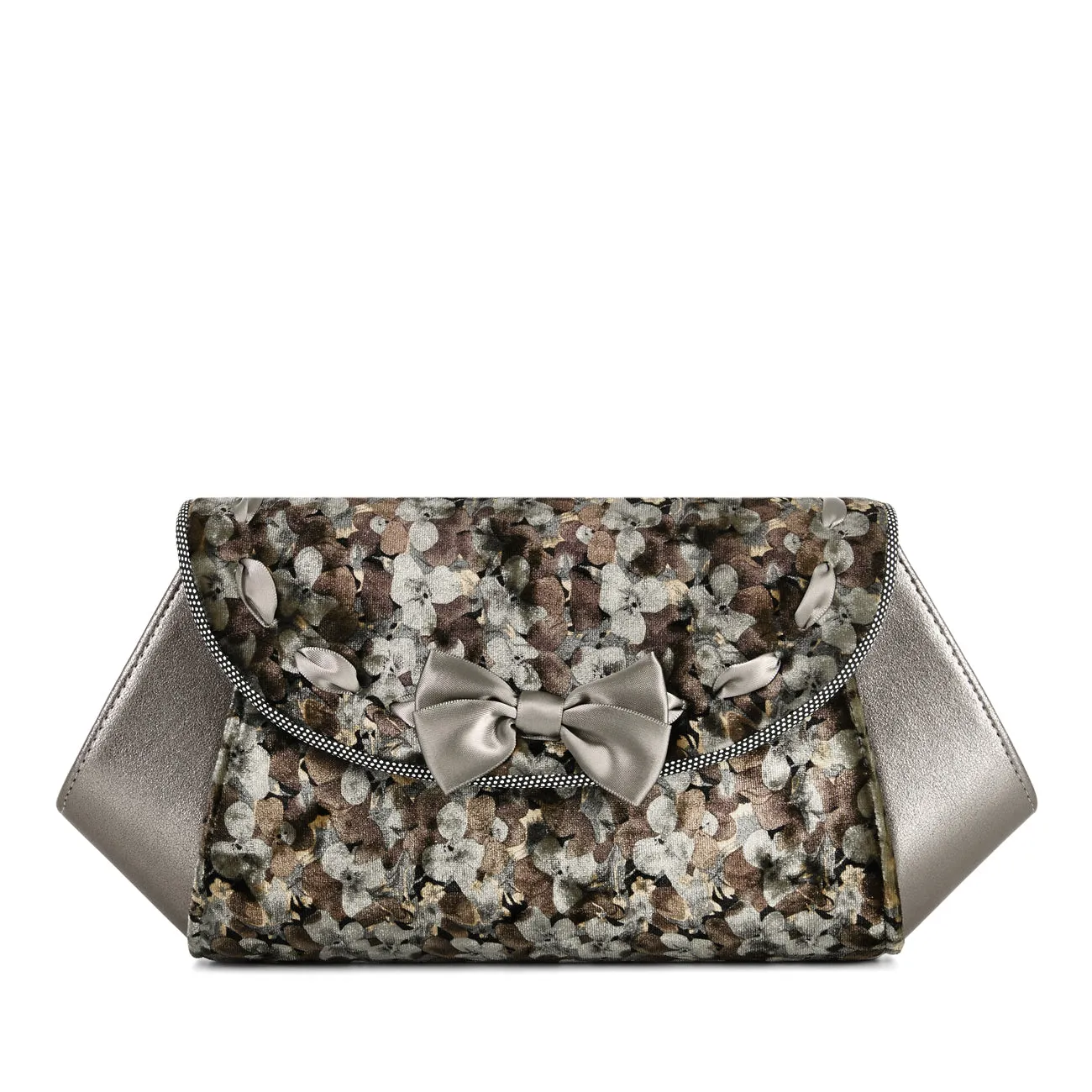 Palma Pewter Clutch Bag (Matches Amy Heels) by Ruby Shoo