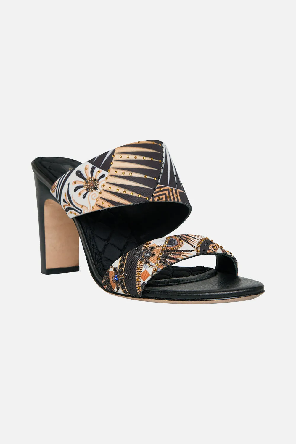 PAMELA ASYM HEEL SANDAL TEMPLES OF DENDARA