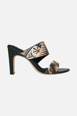 PAMELA ASYM HEEL SANDAL TEMPLES OF DENDARA