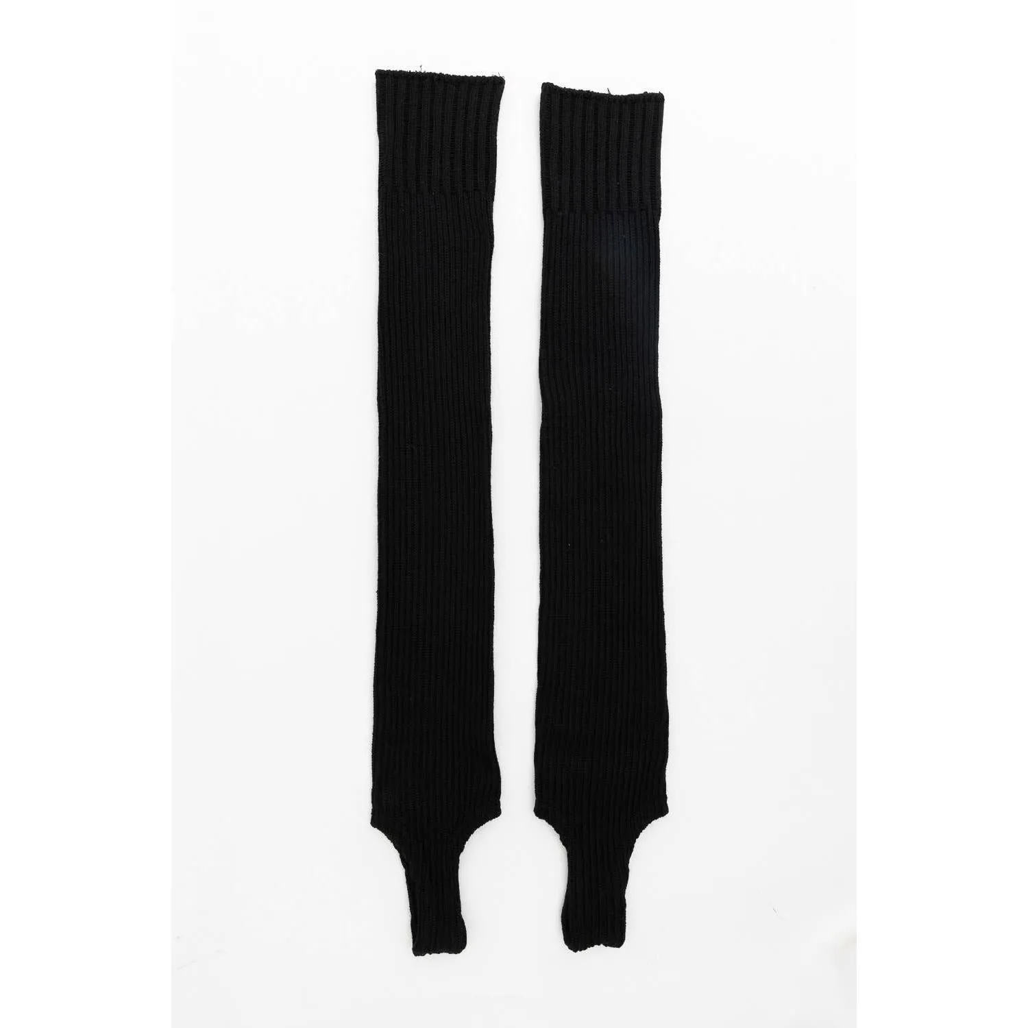 Ribbed Knit Leg Warmers in Black or Blue | Dancer Style '80s Legwarmers