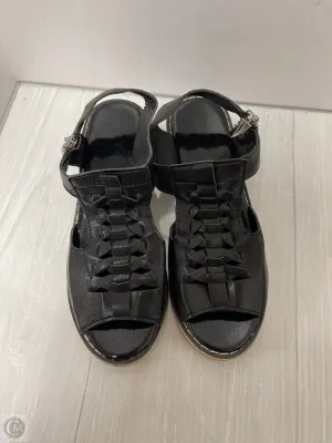 Sandals Flats By Clothes Mentor In Black, Size: 6