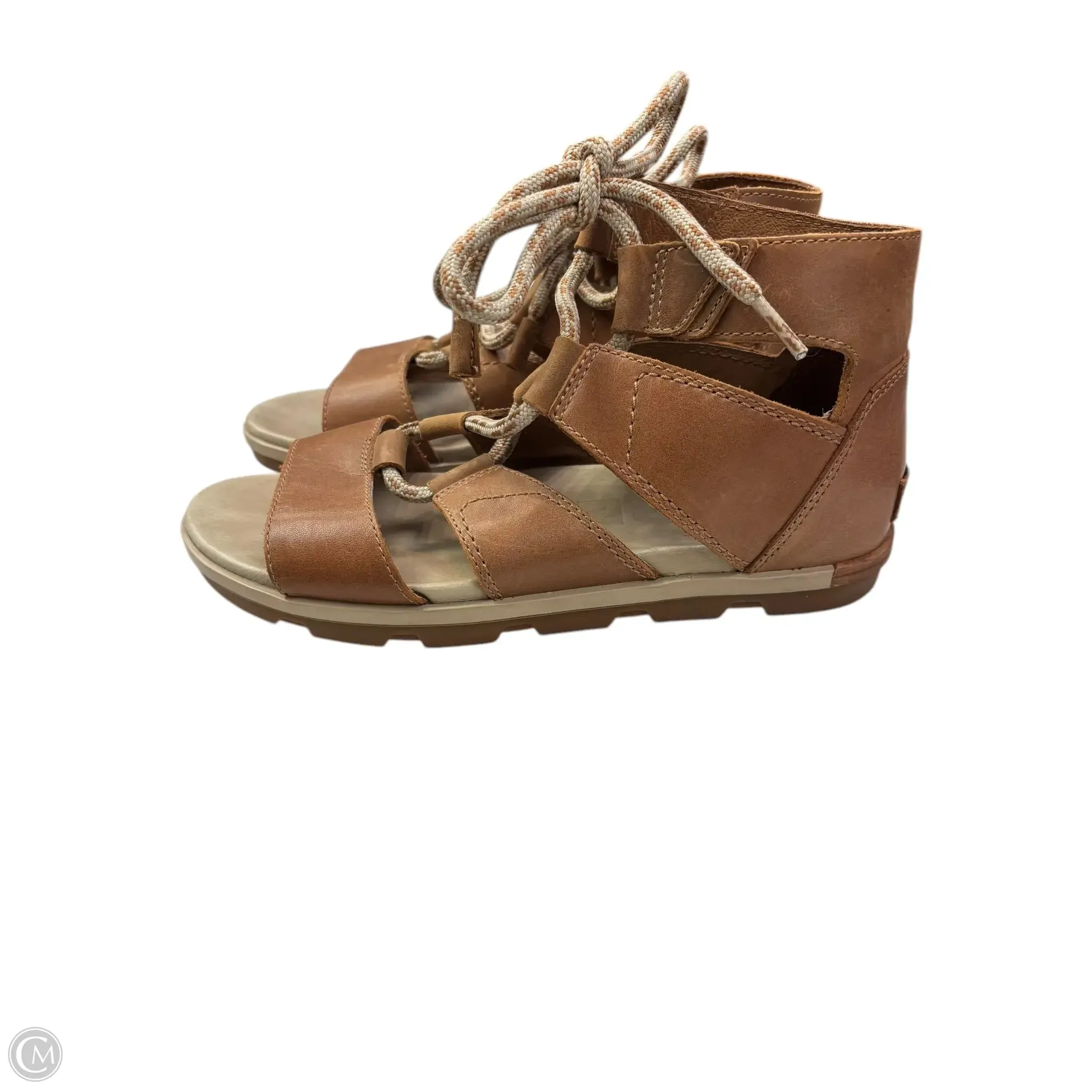 Sandals Flats By Sorel In Tan, Size: 9.5
