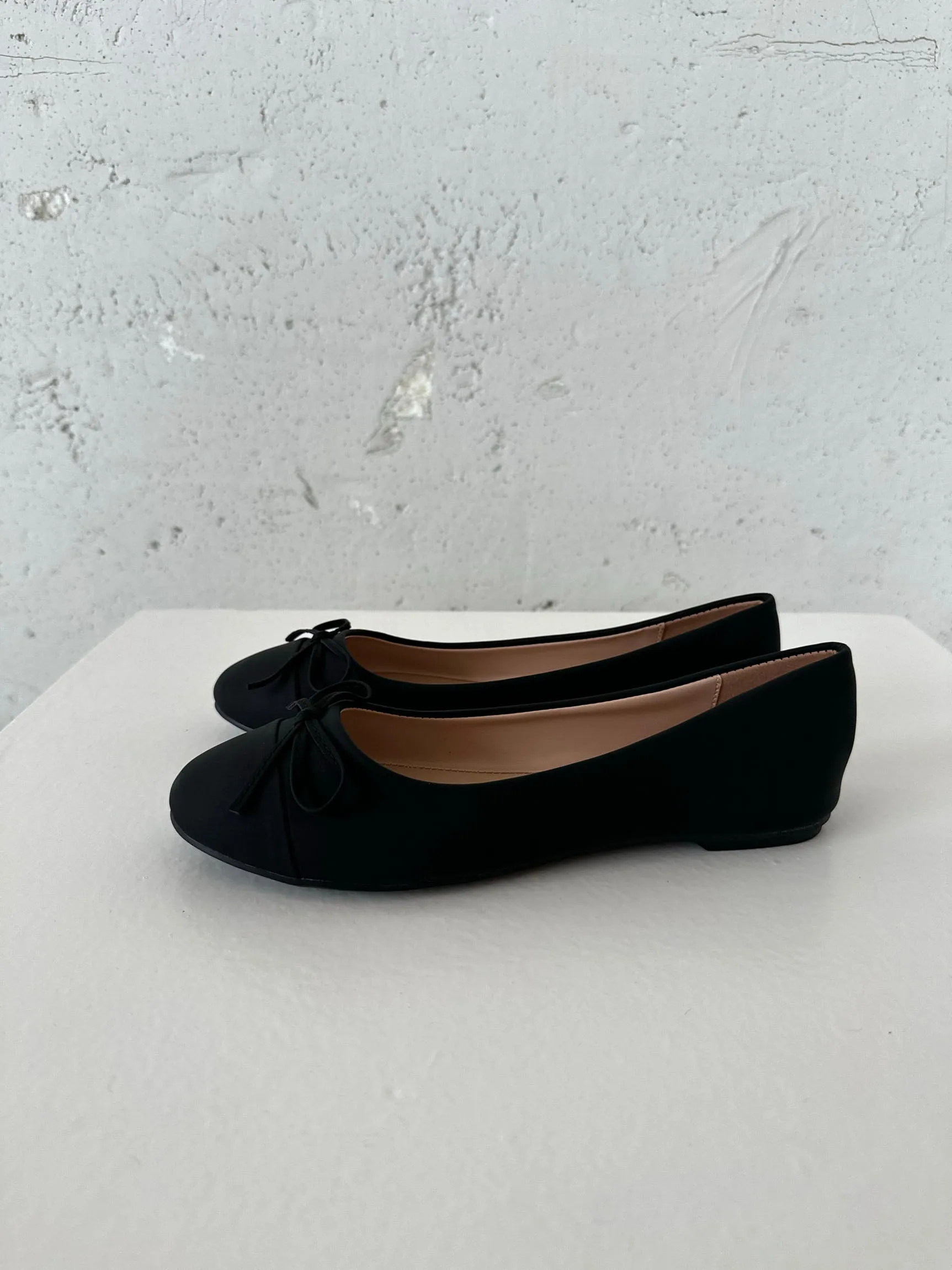 Segovia ballet flats with bow - Black