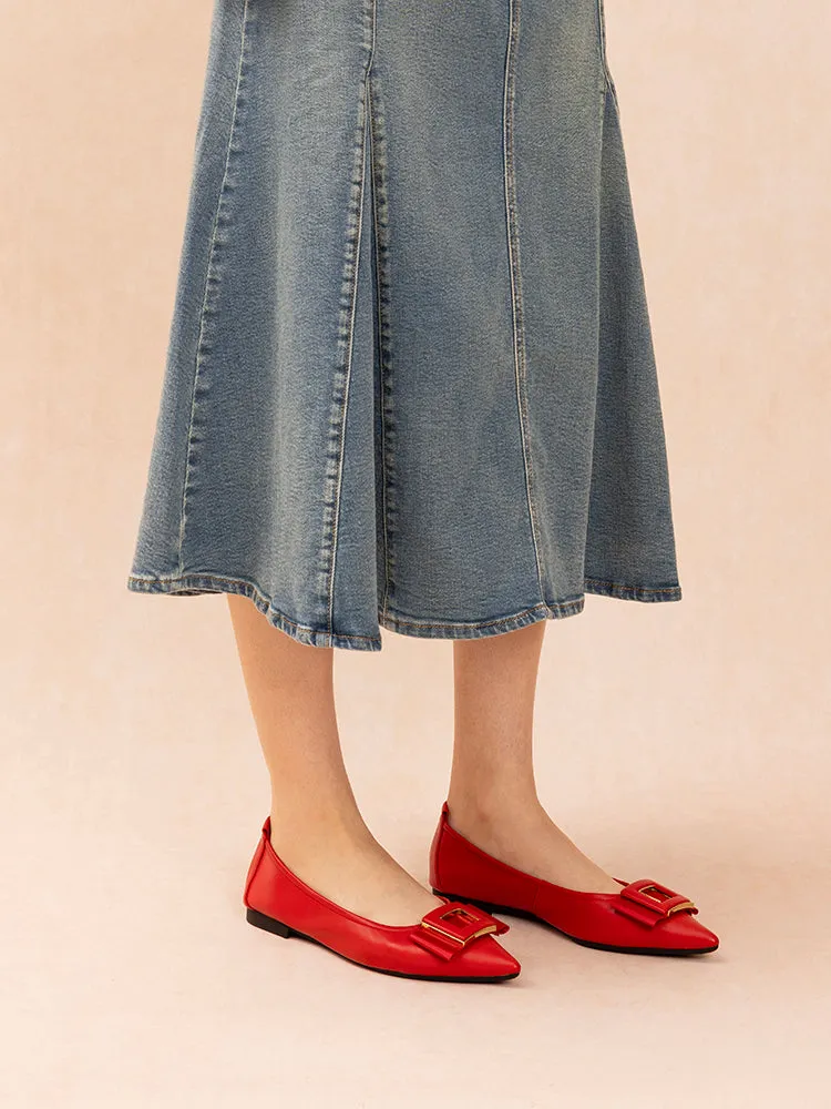 Wilma Bow Pointed Toe Flats