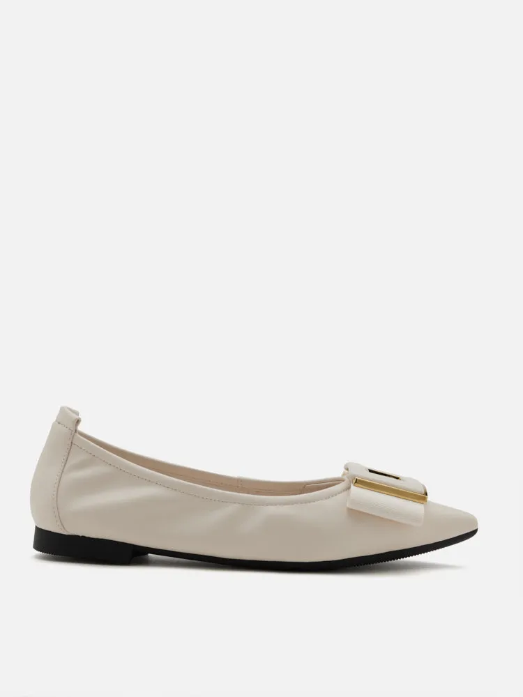 Wilma Bow Pointed Toe Flats