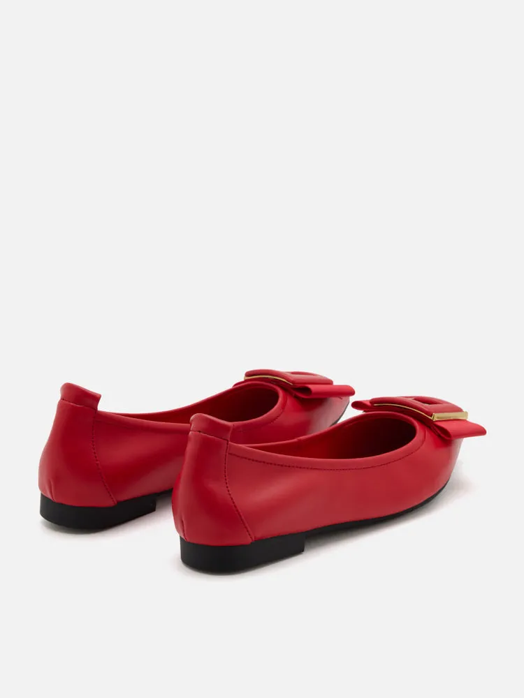 Wilma Bow Pointed Toe Flats