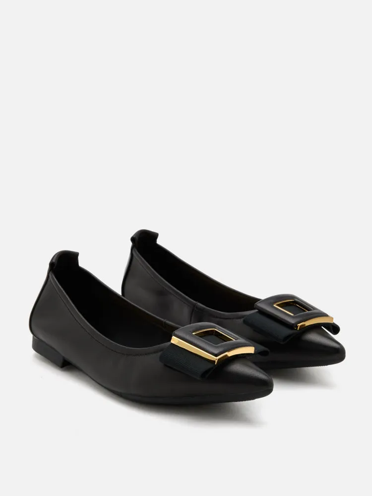 Wilma Bow Pointed Toe Flats