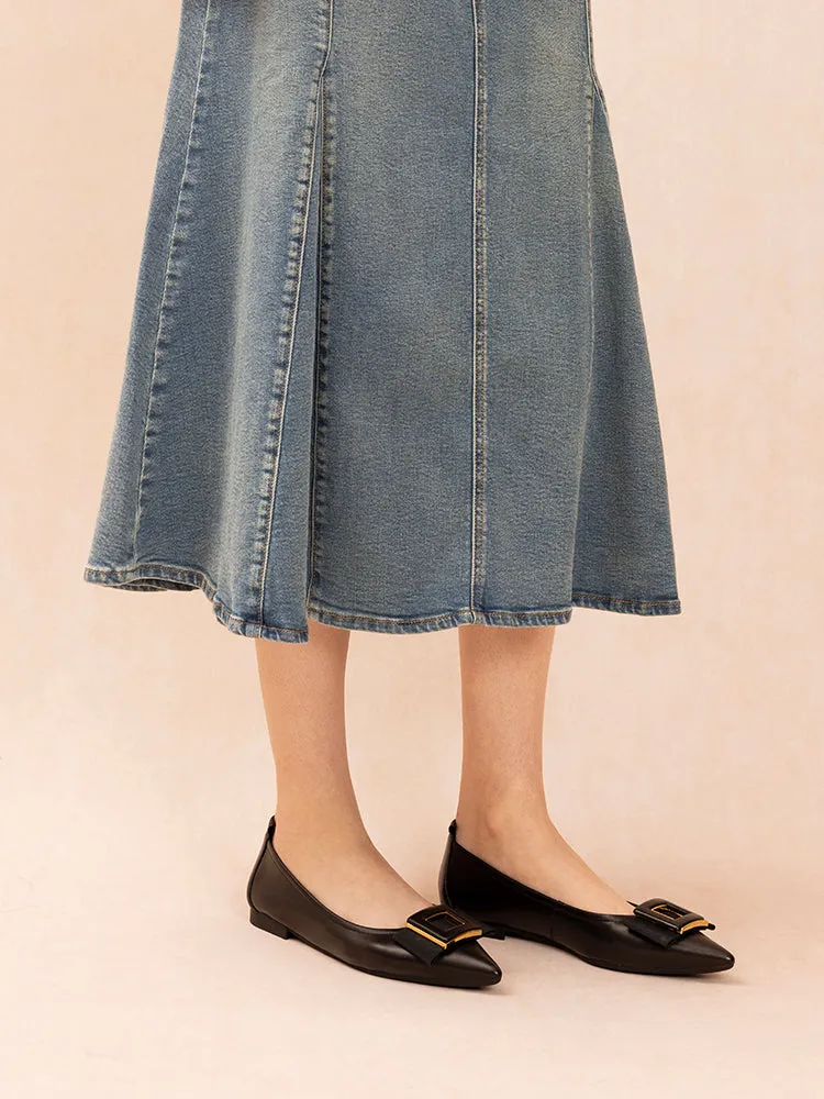 Wilma Bow Pointed Toe Flats