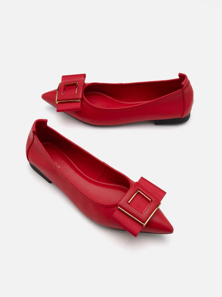 Wilma Bow Pointed Toe Flats