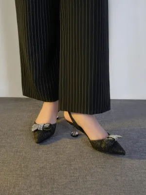 Womens "ENKAI" Pointy Toe Back Strap Sandals