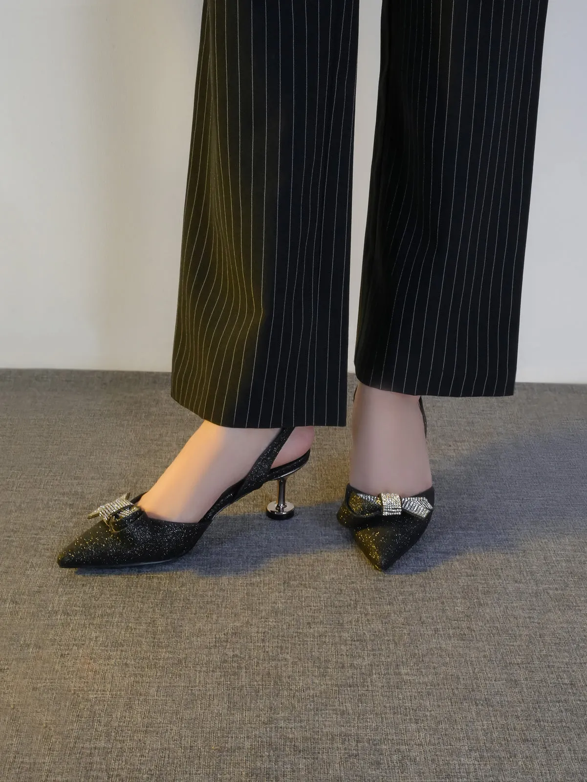 Womens "ENKAI" Pointy Toe Back Strap Sandals
