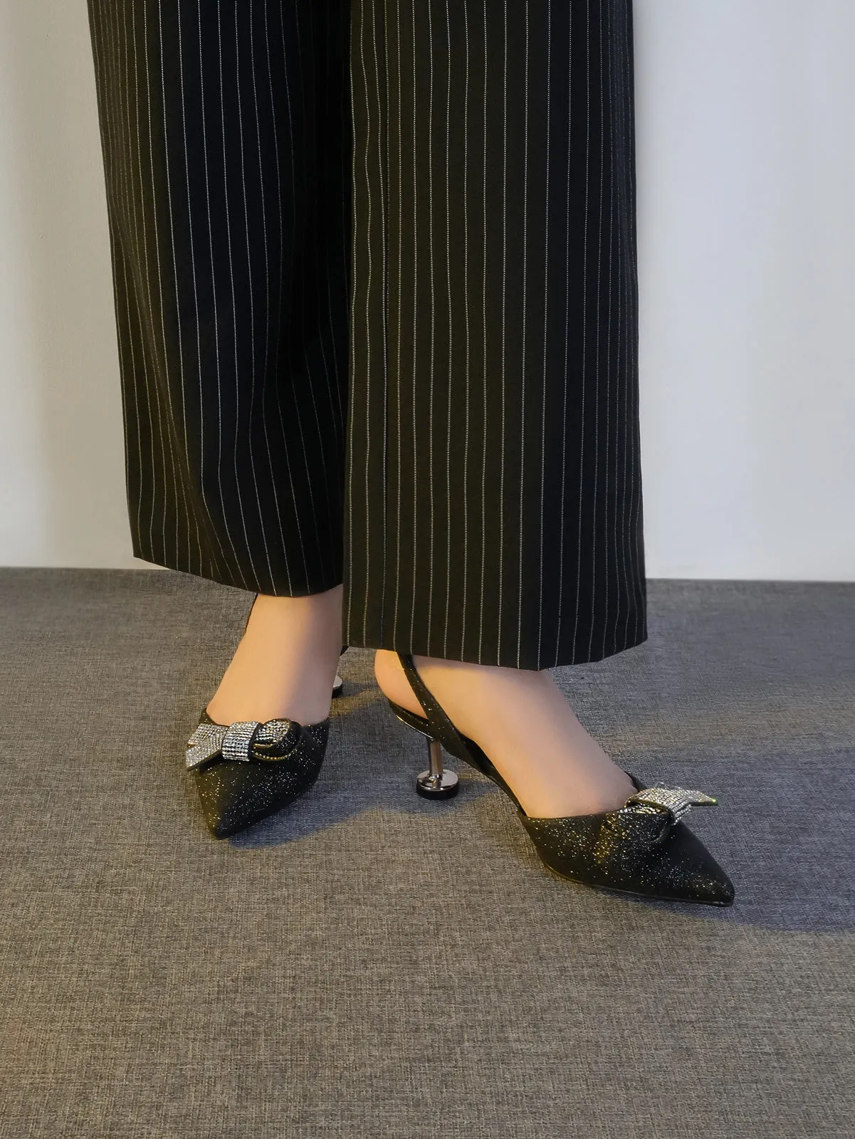 Womens "ENKAI" Pointy Toe Back Strap Sandals